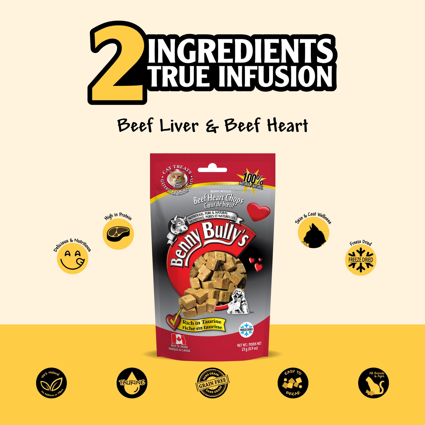 Benny Bullys® Beef Liver Plus Beef Heart
