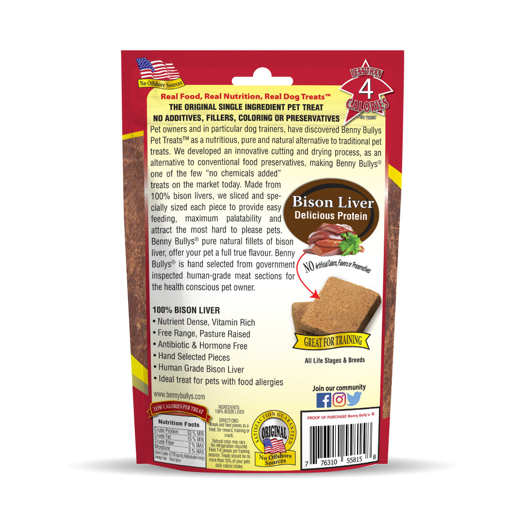 Benny Bullys® Bison Liver Chops™
