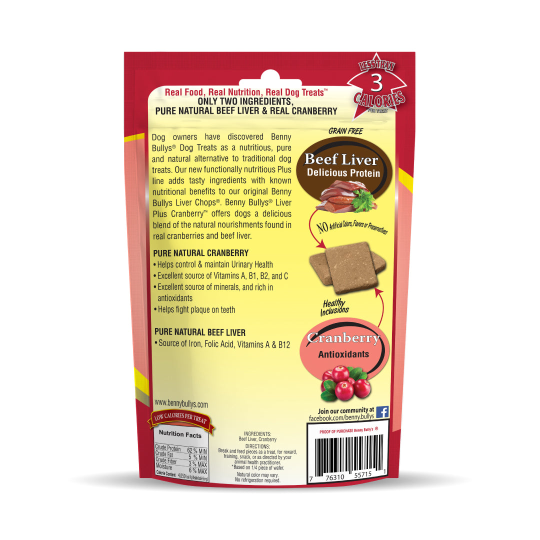 Benny Bullys® Beef Liver Plus Cranberry