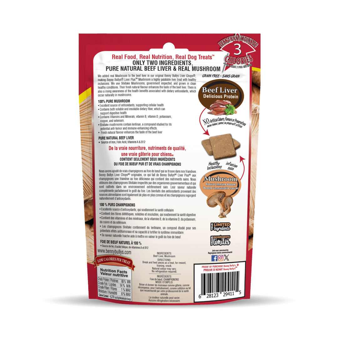 Benny Bullys® Beef Liver Plus Shiitake Mushroom