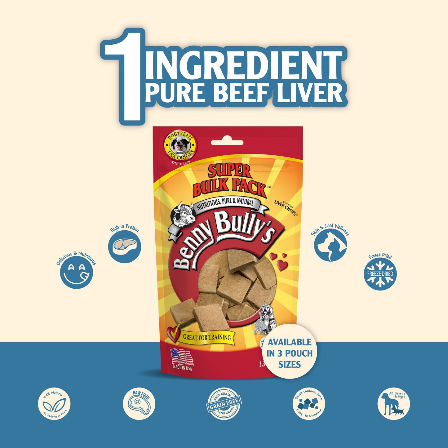 Benny Bullys® Liver Chops (Dog)