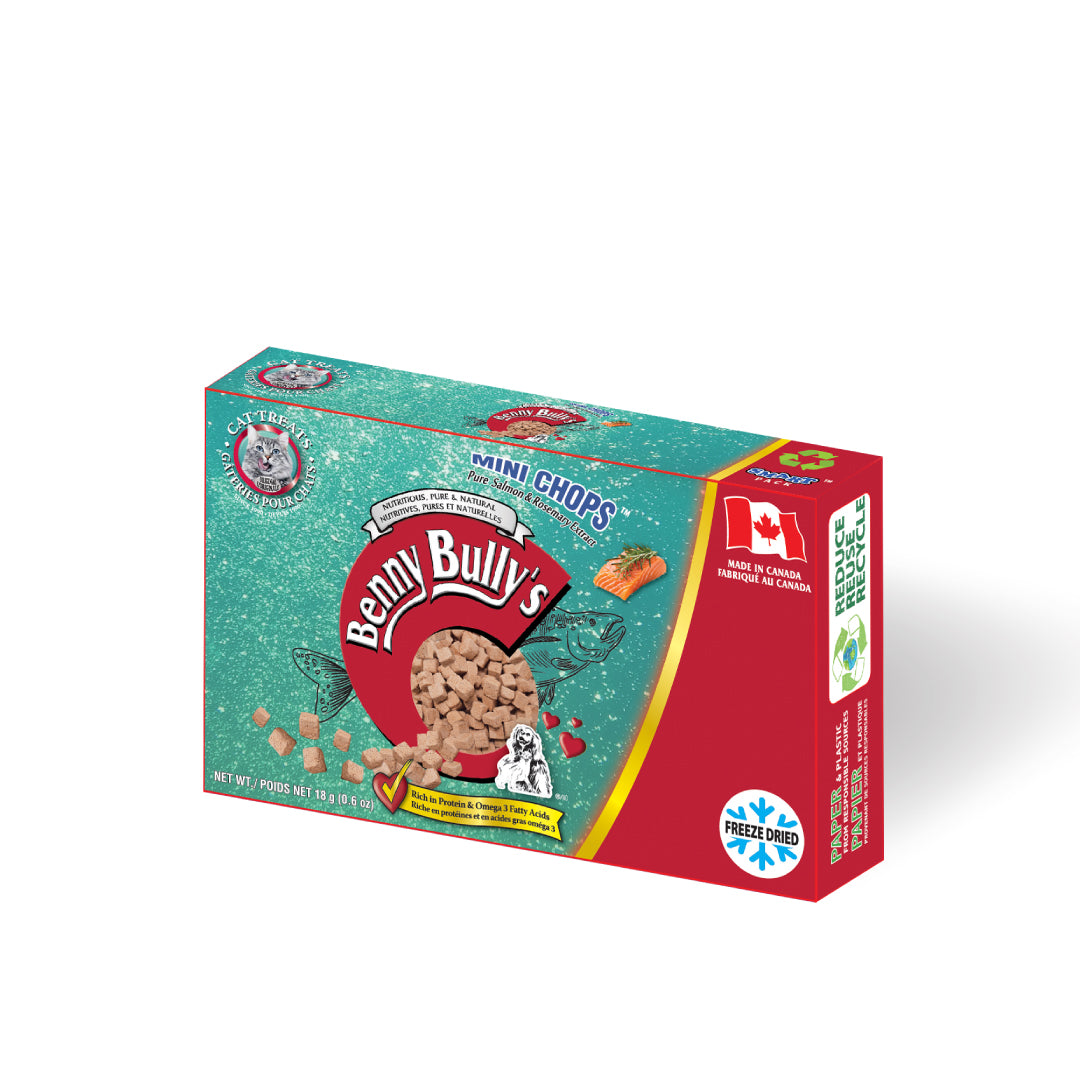 Benny Bullys® Mini Chops™ - Salmon Plus Rosemary Extract in Smart Pack™