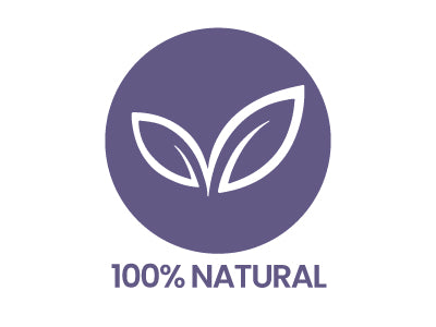 leaf icon on purple circle