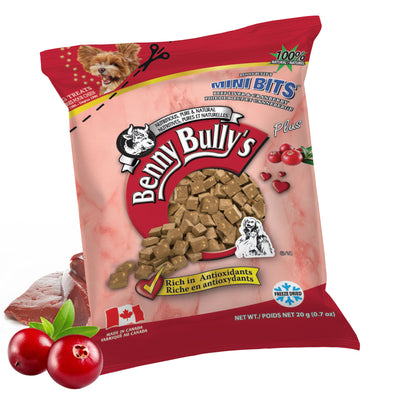 Mini Bits™ — Foie de bœuf et canneberges — Sachet oreiller