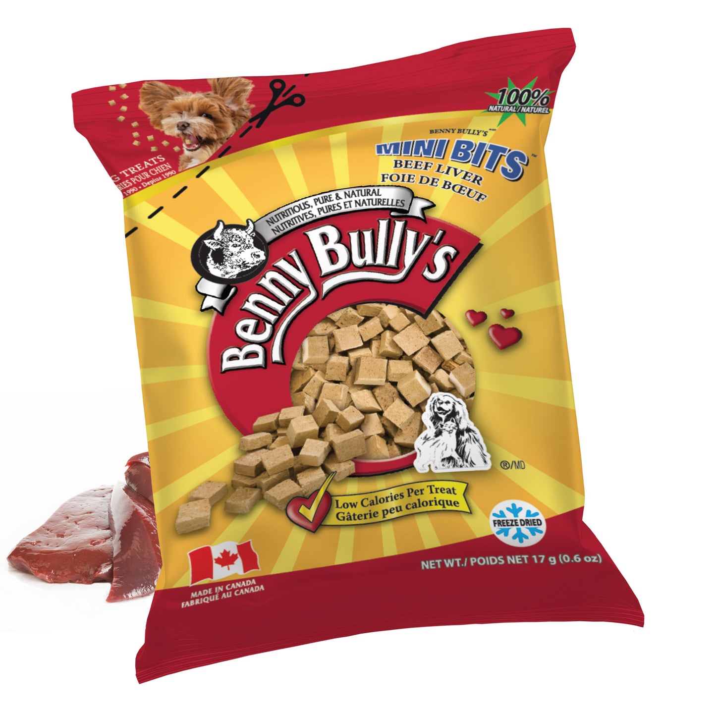 Mini Bits™ — Beef Liver — Pillow Pack