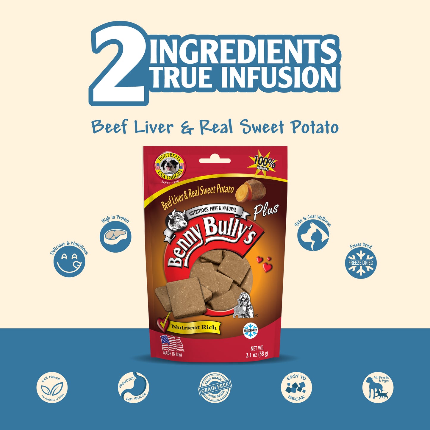 Benny Bullys® Beef Liver Plus Sweet Potato