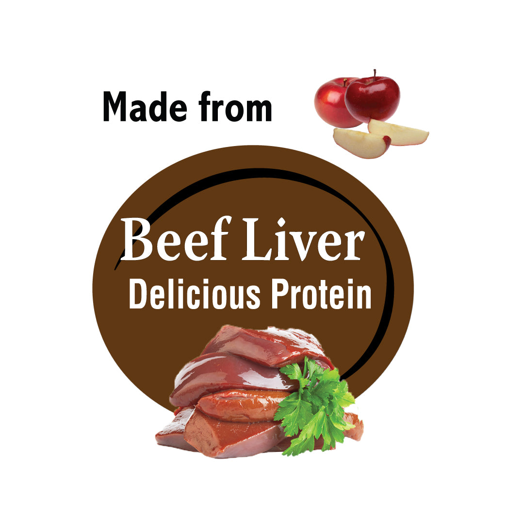 Benny Bullys® Mini Chops™ - Beef Liver & Apple in Smart Pack™
