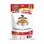 white and red bag of beef liver crumbs and powder