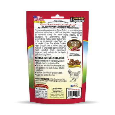 Benny Bullys® Whole Chicken Heart Chops™