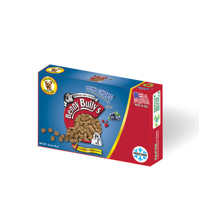 Benny Bullys® Mini Chops™ - Foie de bœuf et myrtilles en Smart Pack™