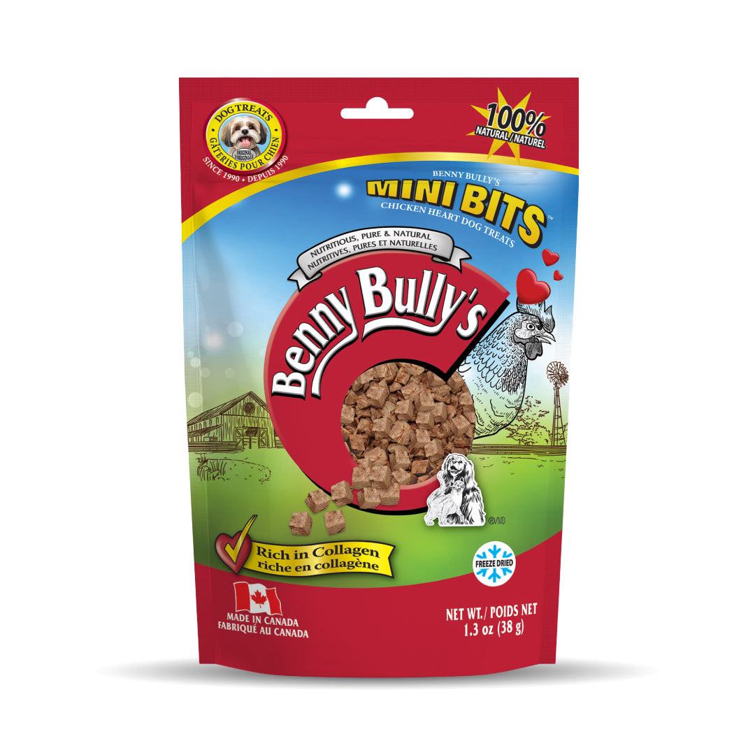 Benny Bullys Mini Bits Chicken Heart Dog Training Treats