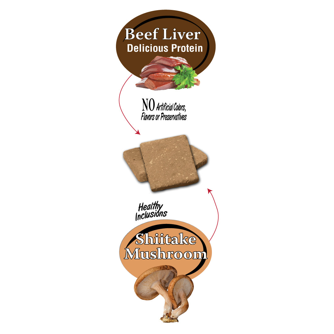 Benny Bullys® Beef Liver Plus Shiitake Mushroom