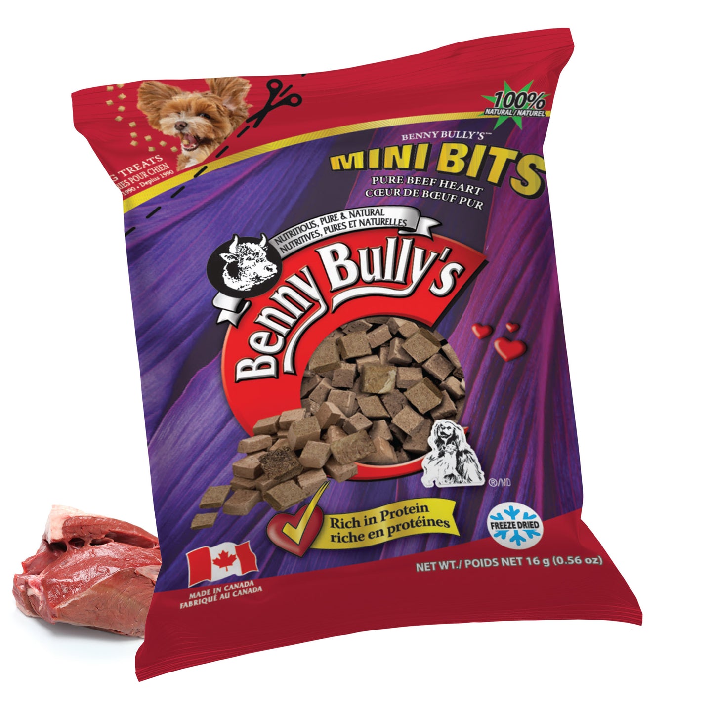 Mini Bits™ — Beef Heart — Pillow Pack