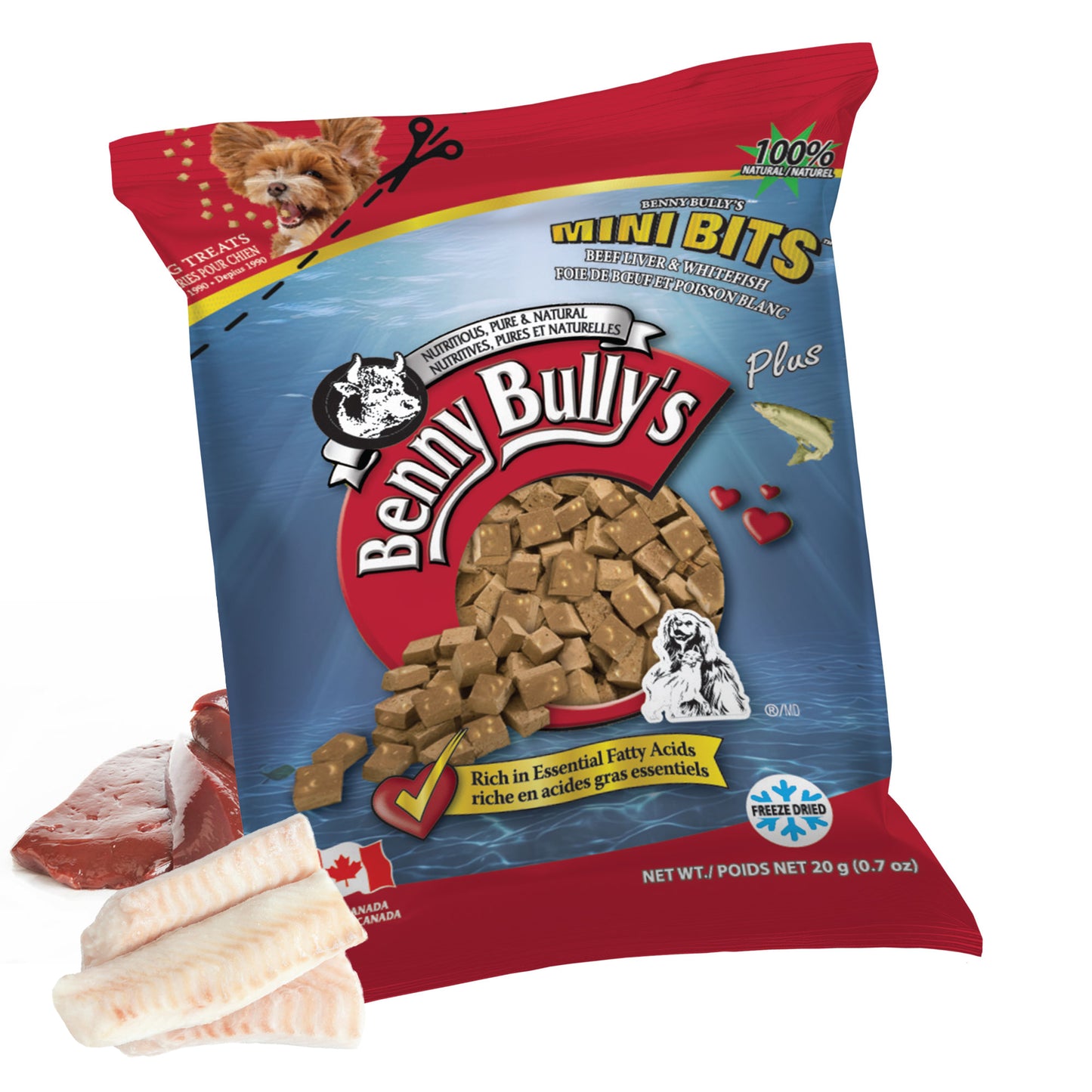 Mini Bits™ — Beef Liver Plus Fish — Pillow Pack