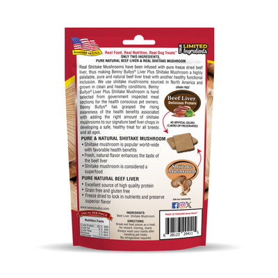Benny Bullys® Beef Liver Plus Shiitake Mushroom